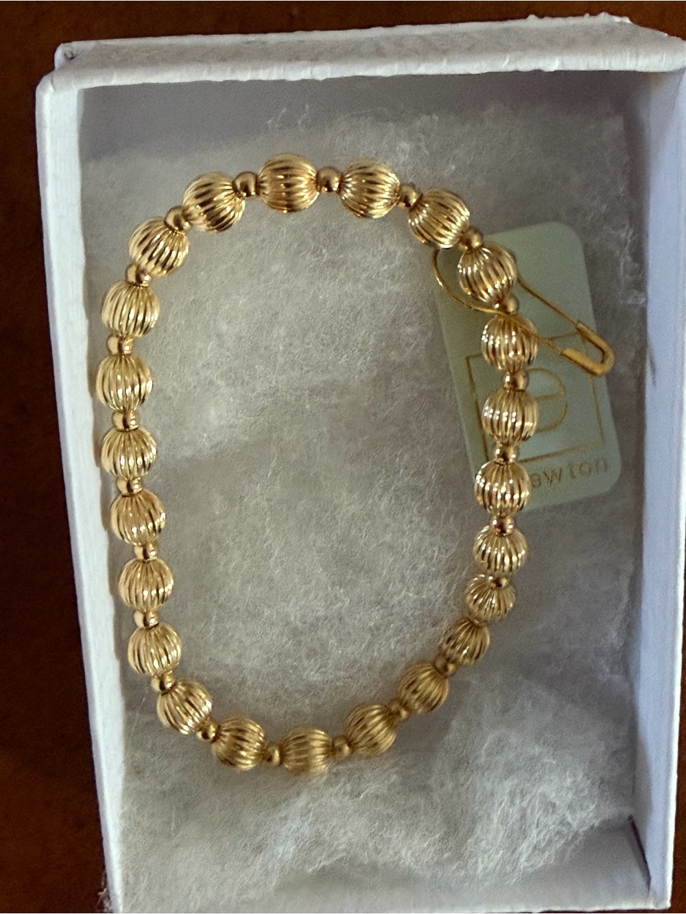 ENewton Classic Dig Gold Grateful Bracelet -6MM NWT 98.00